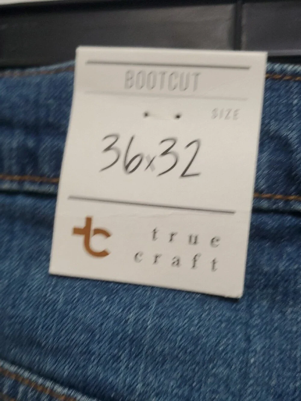 Men's Bootcut Jeans in Medium Blue by True Cradt